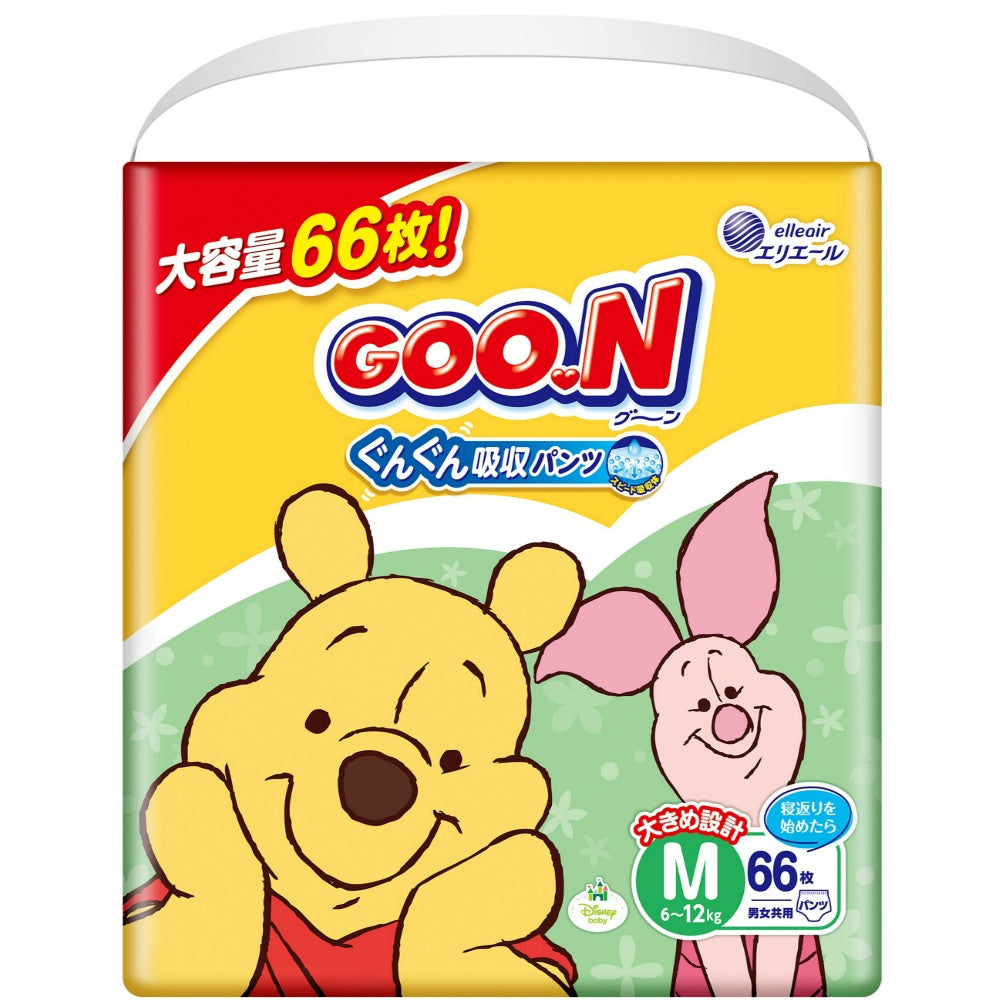 グーングンぐん吸収パンツ Mサイズ (66枚入)×3個セット