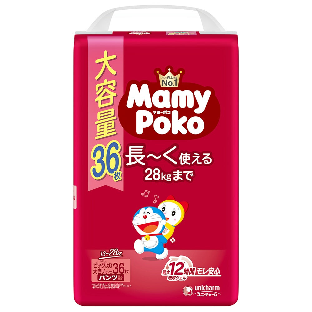 マミーポコパンツ Ｂ (36枚入×4点セット) ドラえもん