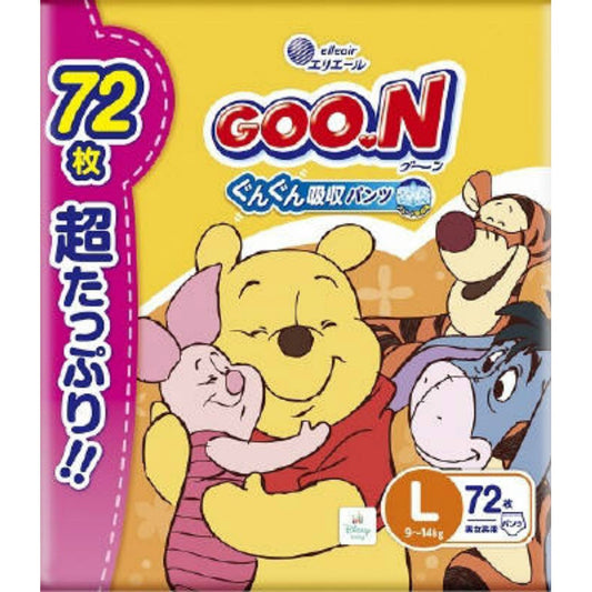 グーングンぐん吸収パンツ Lサイズ (72枚入)×３個セット