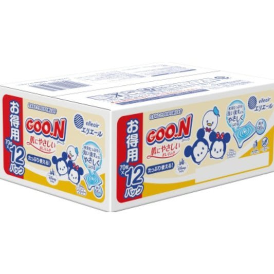 グ～ン　肌にやさしいおしりふき７０枚×１２個