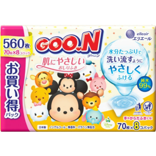 グ～ン　肌にやさしいおしりふき７０枚×８個×4個セット